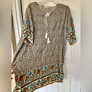 Plus size Floral Print Boho Dress size 2XL. New with tags